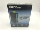 NEW TRENDnet TI-PG541 V1.0R 5-Port Hardened Industrial Gigabit PoE+ DIN-Rail Switch