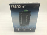 NEW TRENDnet TI-G50 5-Port Gigabit DIN-Rail Switch, Version v1.1R