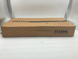 NEW D-Link DES-1228P 24-Port Web Smart Ethernet Switch W/ Rack Ears & Power Cord